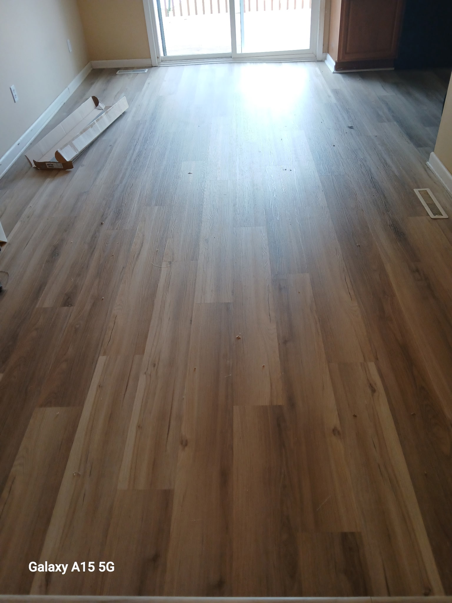 Hardwood floor install