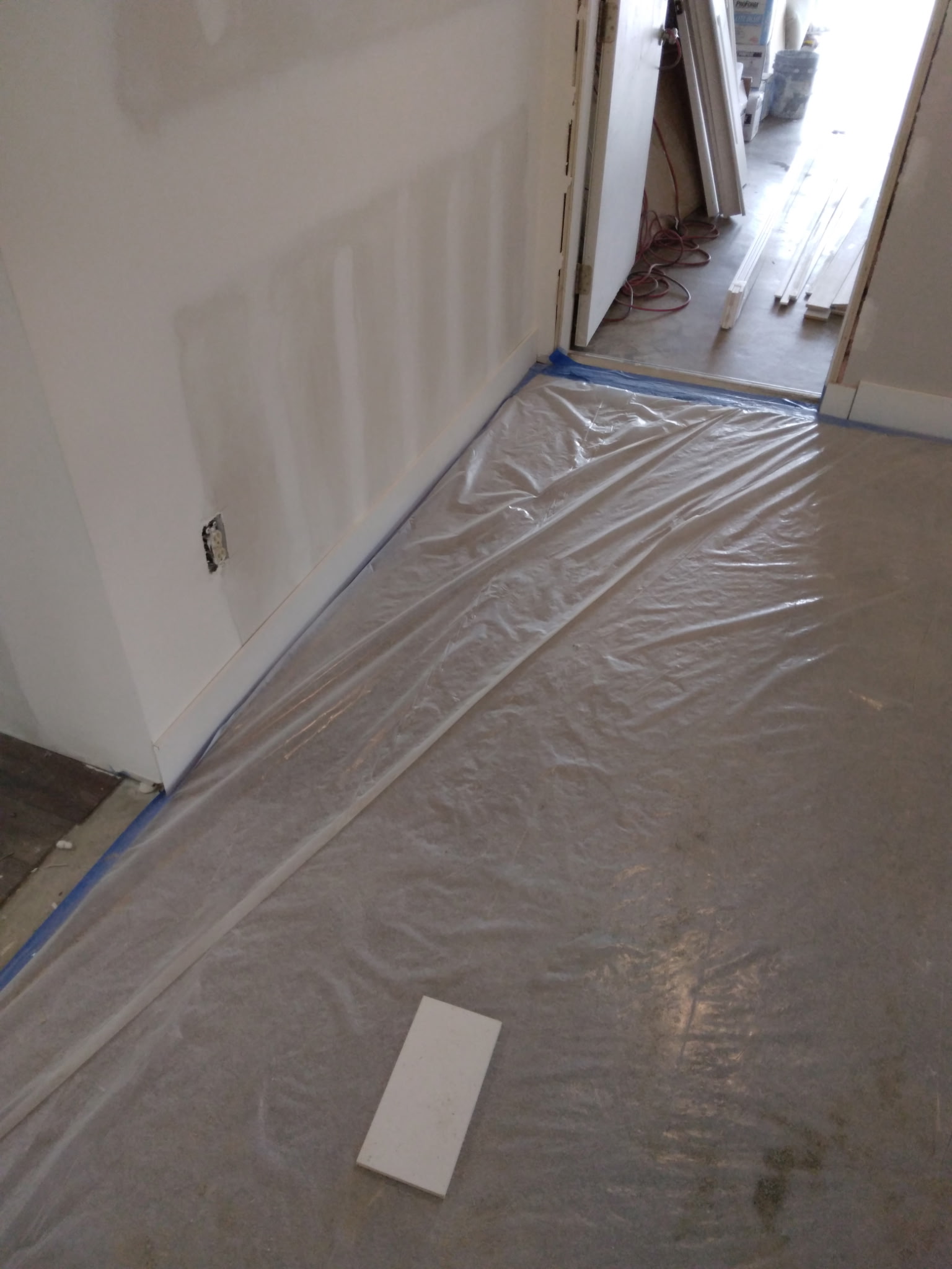 Interior renovation — walls & prep work