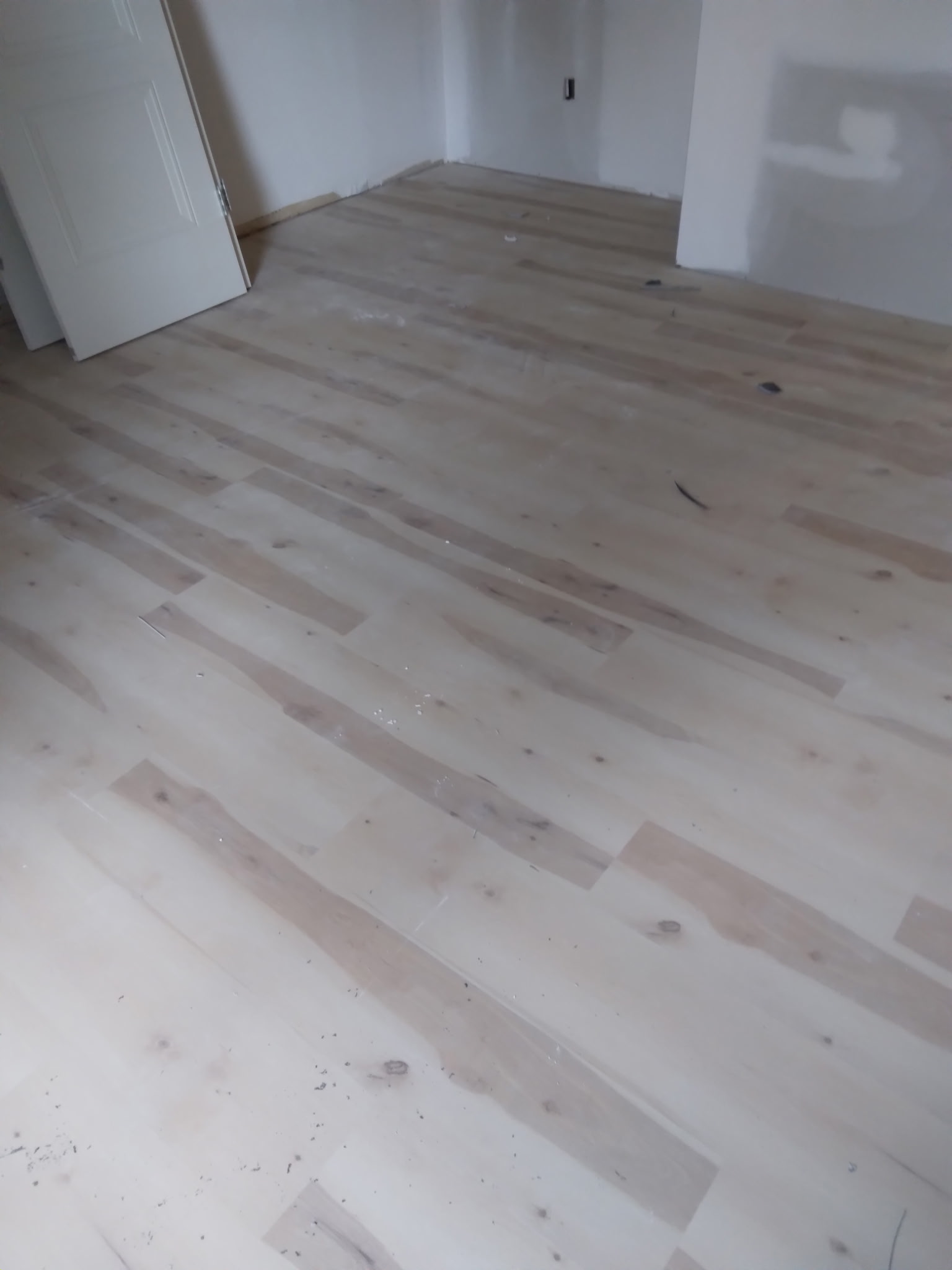 Hardwood flooring installation