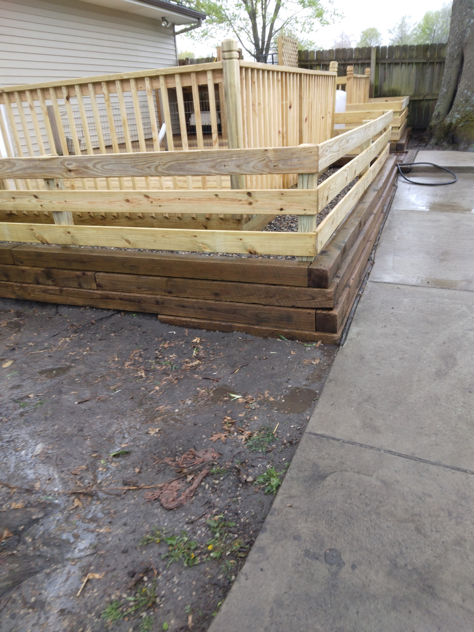 Deck framing and raised beds